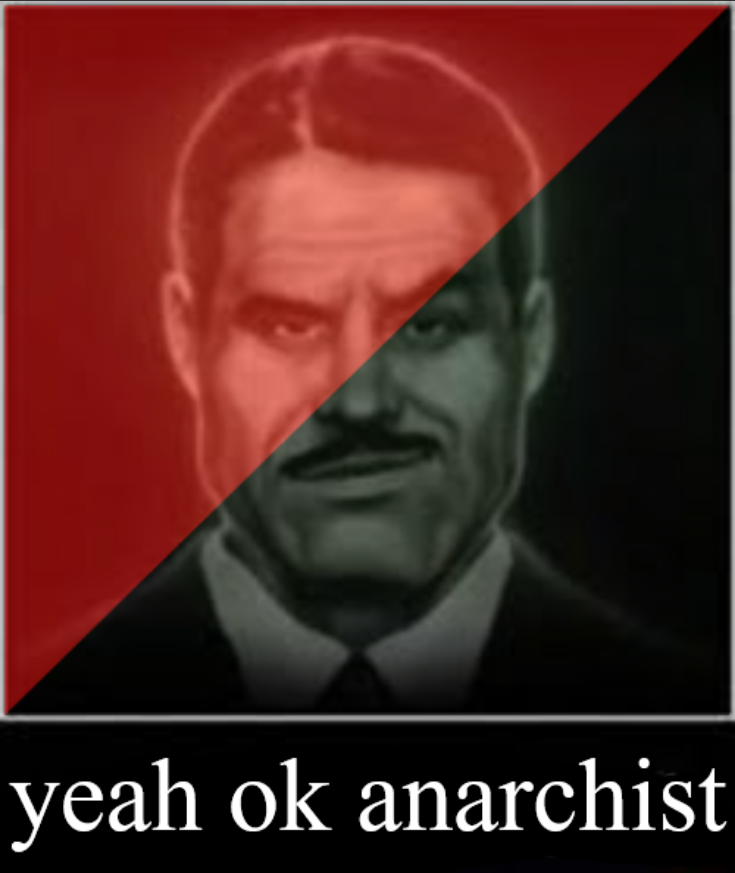 Yeah ok anarchist Blank Meme Template