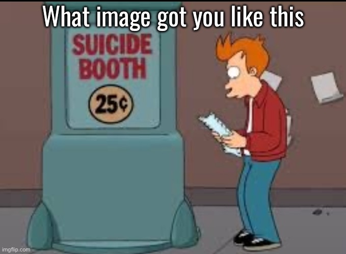 Suicide booth | What image got you like this | image tagged in suicide booth | made w/ Imgflip meme maker