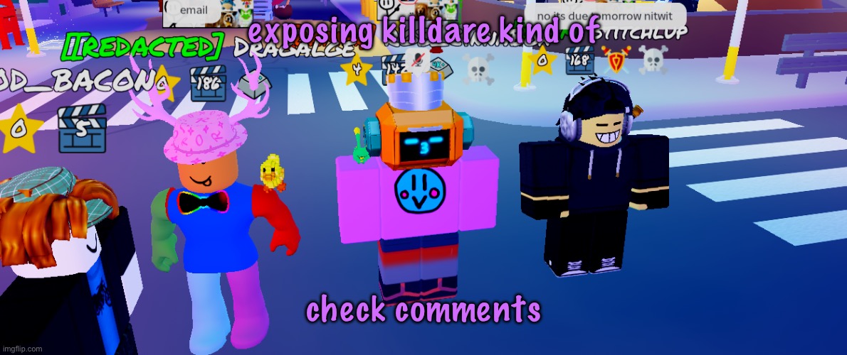 The RGB Trio (real) | exposing killdare kind of; check comments | image tagged in the rgb trio real | made w/ Imgflip meme maker
