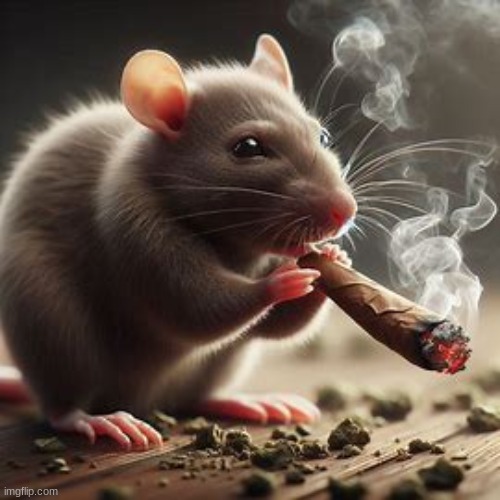 awesome rat smoking a big blunt | image tagged in repost if you agree | made w/ Imgflip meme maker