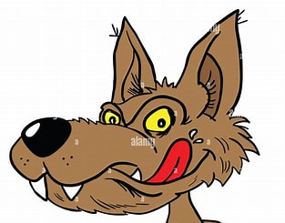 wolf head cartoon Blank Meme Template