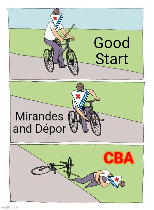 Deportivo-Eibar 1:0. WTF is going on with them, from promotion to struggling to be at mid-table in #LALIGAHYPERMOTION | Good Start; Mirandes and Dépor; CBA | image tagged in memes,bike fall,eibar,deportivo,laliga 2,spain | made w/ Imgflip meme maker