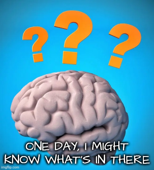 ONE DAY, I MIGHT KNOW WHAT'S IN THERE | made w/ Imgflip meme maker