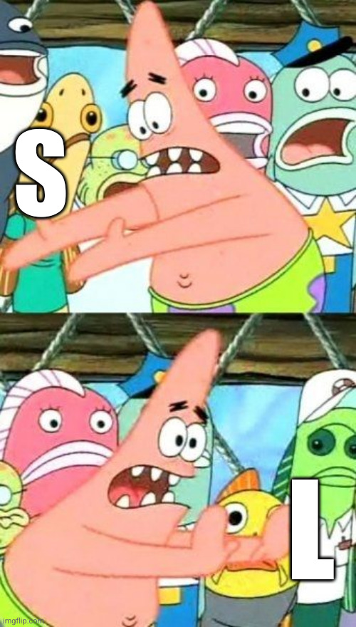 Put It Somewhere Else Patrick Meme | S L | image tagged in memes,put it somewhere else patrick | made w/ Imgflip meme maker