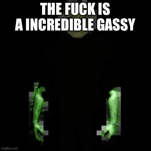 Garn47 (V2) | THE FUCK IS A INCREDIBLE GASSY | image tagged in garn47 v2 | made w/ Imgflip meme maker