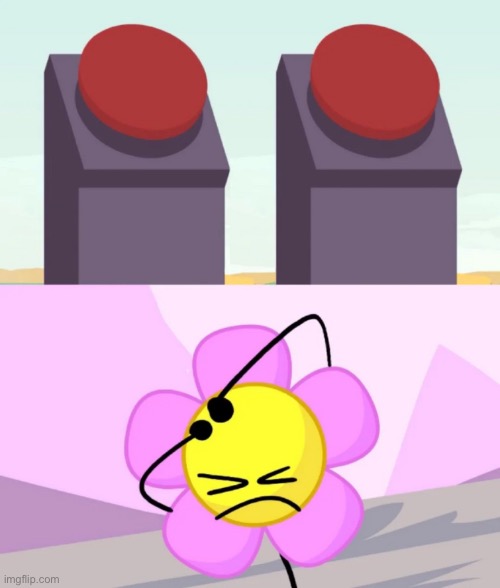 new temp | image tagged in two buttons bfdi version | made w/ Imgflip meme maker