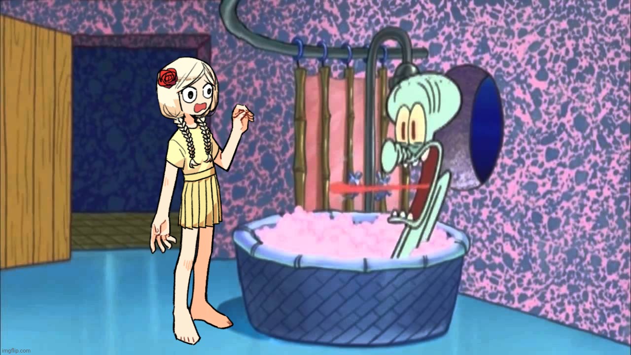 Jessica Dropped by Squidward's House | image tagged in who dropped by squidward's house | made w/ Imgflip meme maker