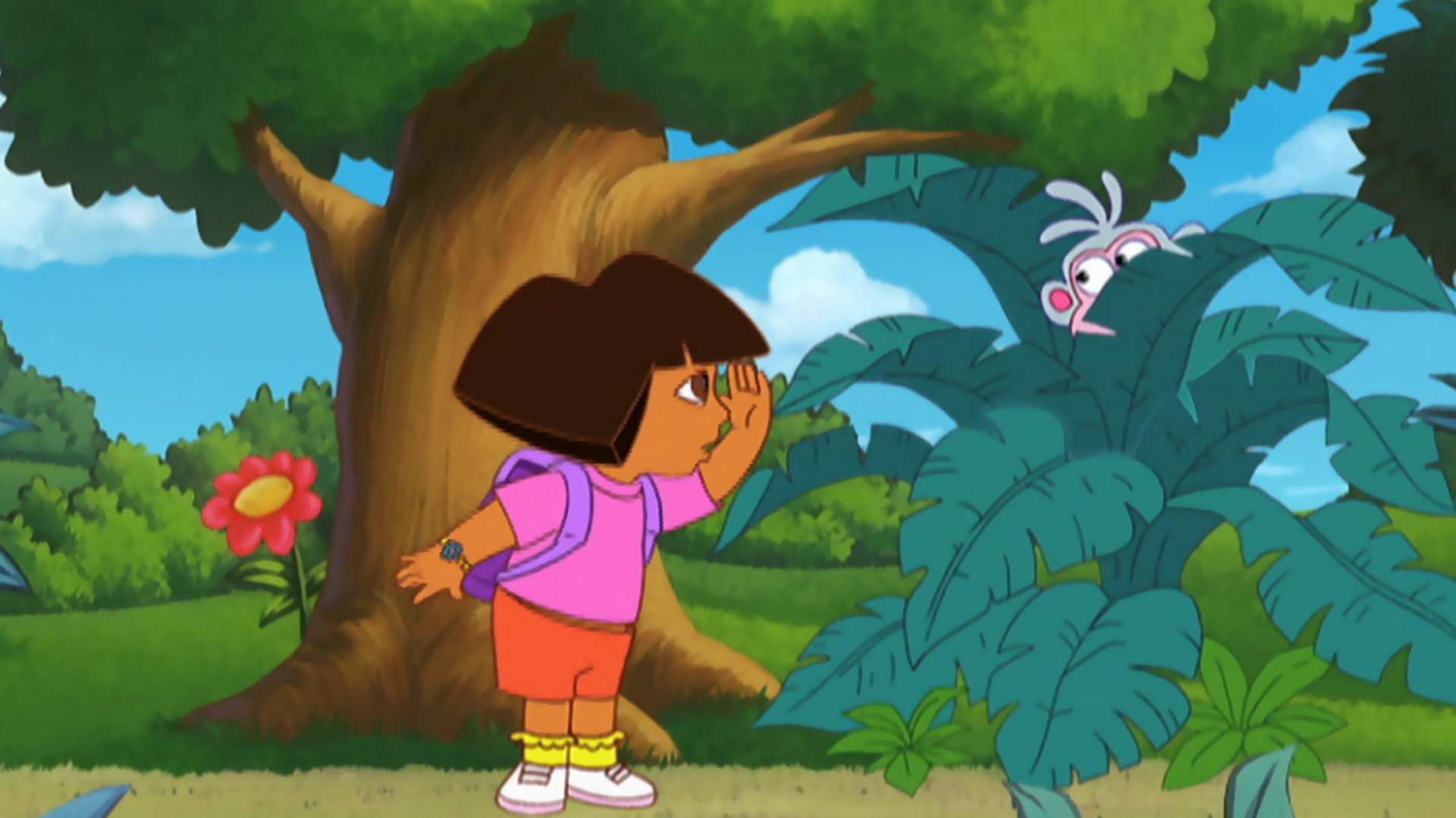 Dora looking for things Blank Meme Template