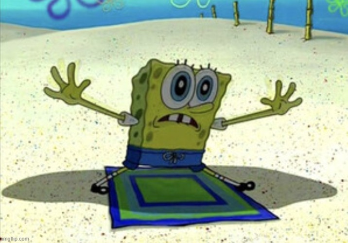 guys what i posted was a joke i swear | image tagged in spongebob about to be crushed | made w/ Imgflip meme maker