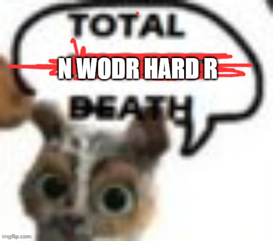 N WODR HARD R | made w/ Imgflip meme maker