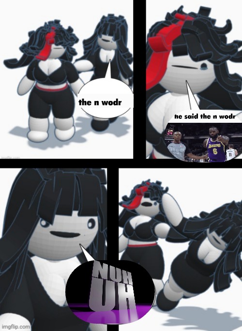 Claire shoving Elena | image tagged in claire shoving elena | made w/ Imgflip meme maker