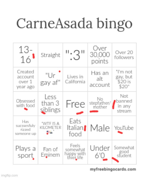 CarneAsada bingo | image tagged in carneasada bingo | made w/ Imgflip meme maker