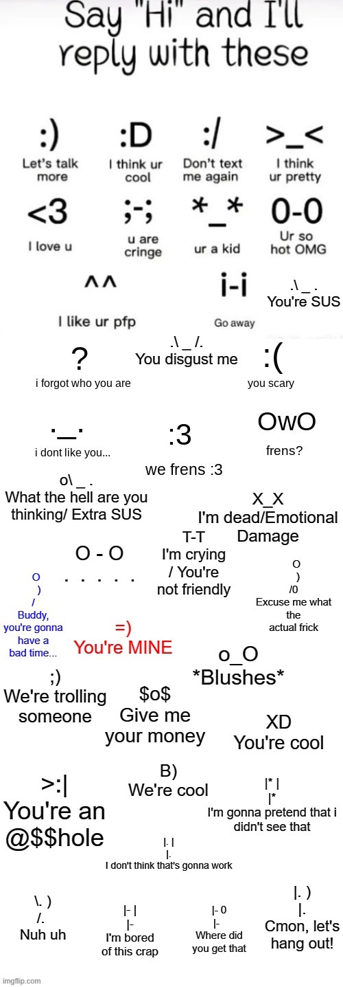 Corny but whatever | image tagged in say hi and i'll reply with these mega extended | made w/ Imgflip meme maker