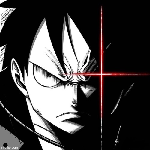 Luffy glare | image tagged in luffy glare | made w/ Imgflip meme maker