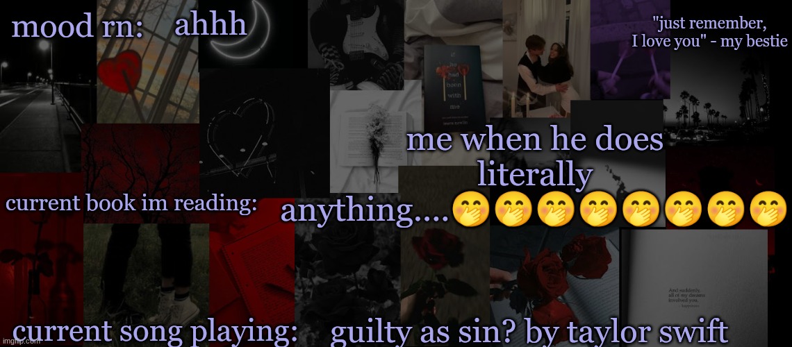 he's so amazing y'all......... | ahhh; me when he does literally anything....🤭🤭🤭🤭🤭🤭🤭🤭; guilty as sin? by taylor swift | image tagged in eek_ temp 3 | made w/ Imgflip meme maker