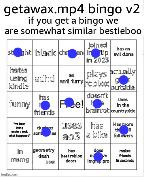 getawax bingo v2.5.txt | image tagged in getawax bingo v2 5 txt | made w/ Imgflip meme maker