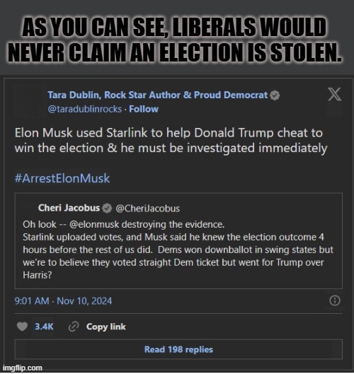 Why connect the voting machine to the internet at all? | AS YOU CAN SEE, LIBERALS WOULD NEVER CLAIM AN ELECTION IS STOLEN. | image tagged in election theft 2024 | made w/ Imgflip meme maker