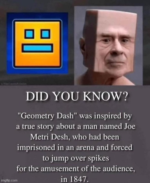 joe metri desh | image tagged in gifs,memes,funny,shitpost,geometry dash,ha ha tags go brr | made w/ Imgflip meme maker