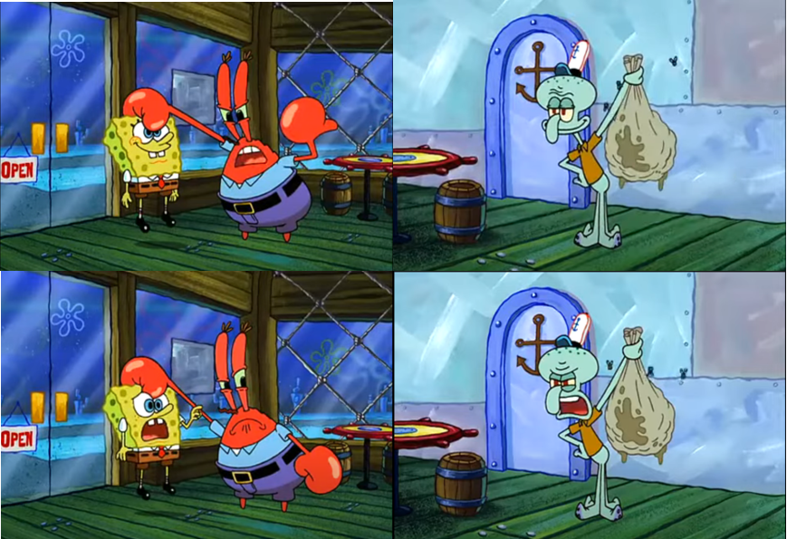 Squidward trash Blank Meme Template