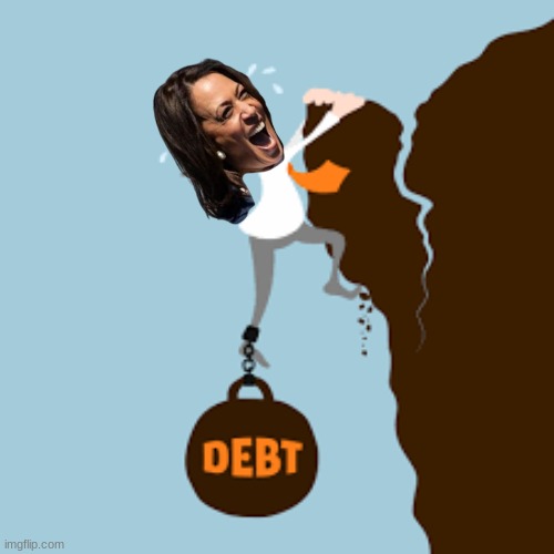 Kamla's in dept meme | image tagged in memes,kamala harris,depression,maga | made w/ Imgflip meme maker