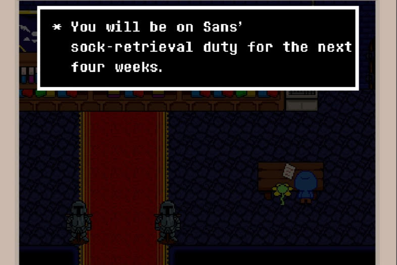 IF note - Sans' sock-retrieval duty Blank Meme Template