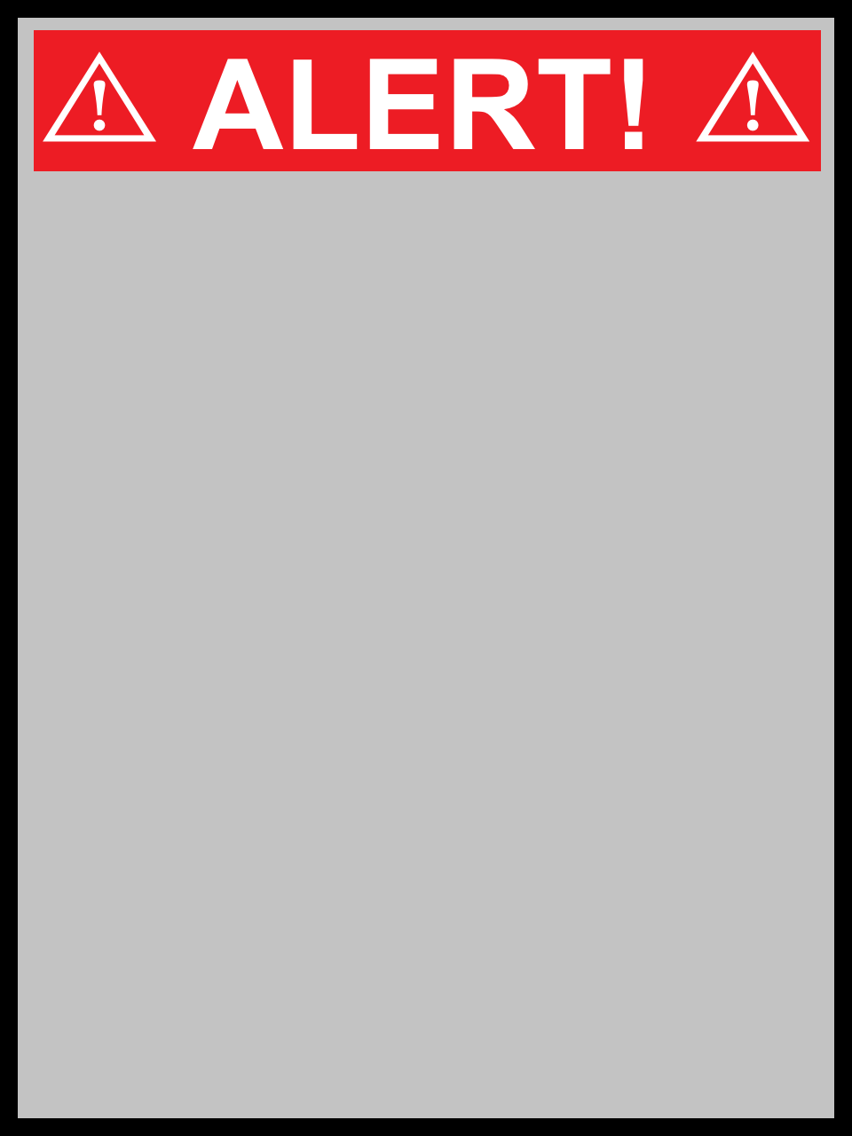 blank alert sign Blank Meme Template