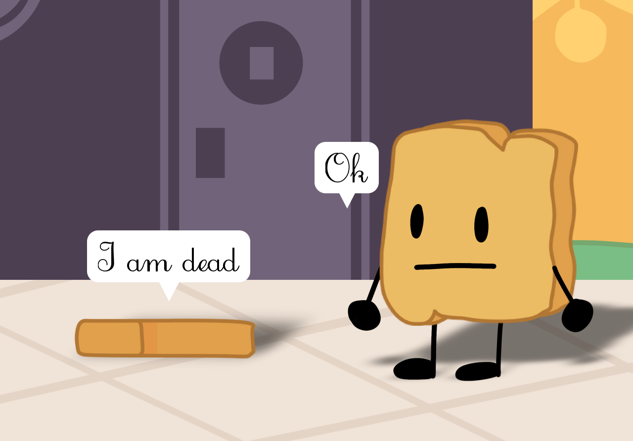 woody bfdi i am dead Blank Meme Template