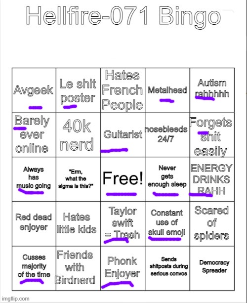 So close :< | image tagged in le hellfire bingo | made w/ Imgflip meme maker