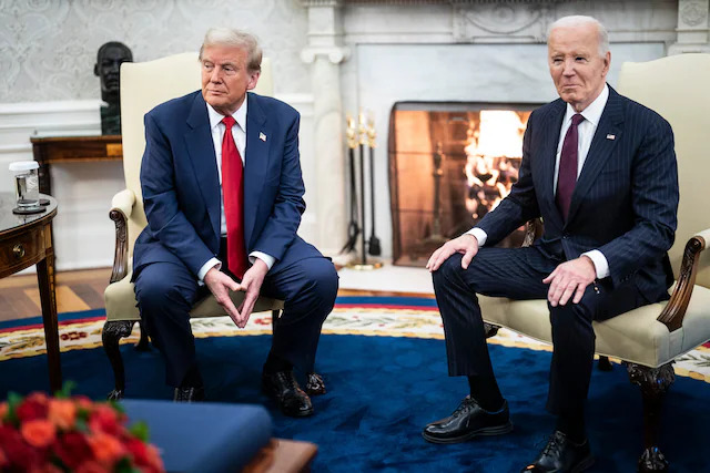 Trump-Biden Meeting Blank Meme Template