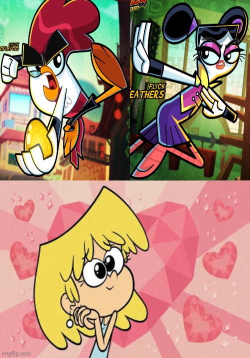 Lori Ships Chuck and Flick | image tagged in lori ships who,chuck chicken,flick feathers,chuck adoodledoo,the loud house,lori loud | made w/ Imgflip meme maker