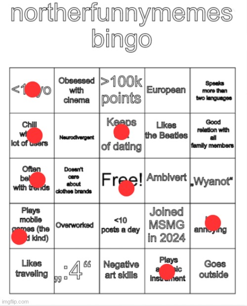 northerfunnymemes bingo | image tagged in northerfunnymemes bingo | made w/ Imgflip meme maker