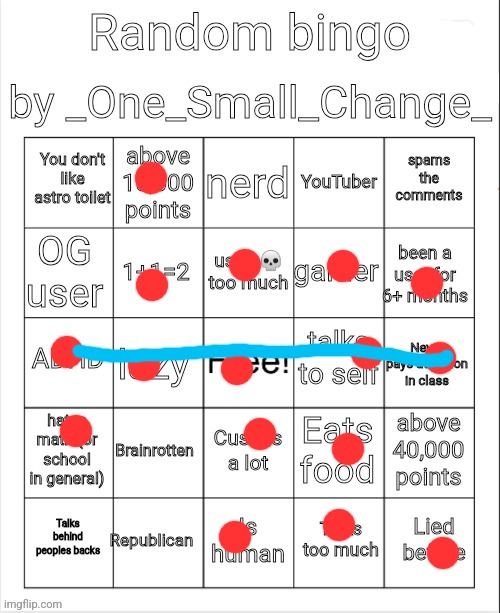 Random bingo by OSC | image tagged in random bingo by osc | made w/ Imgflip meme maker