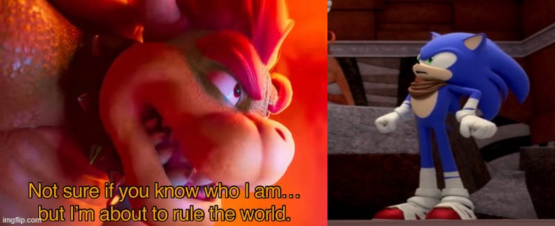 sonic will stop bowser | image tagged in who's going to stop bowser,sonic the hedgehog,videogames,sega,gaming,memes | made w/ Imgflip meme maker