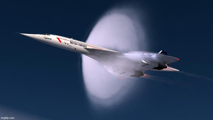 sonic boom airliner | image tagged in sonic boom airliner | made w/ Imgflip meme maker