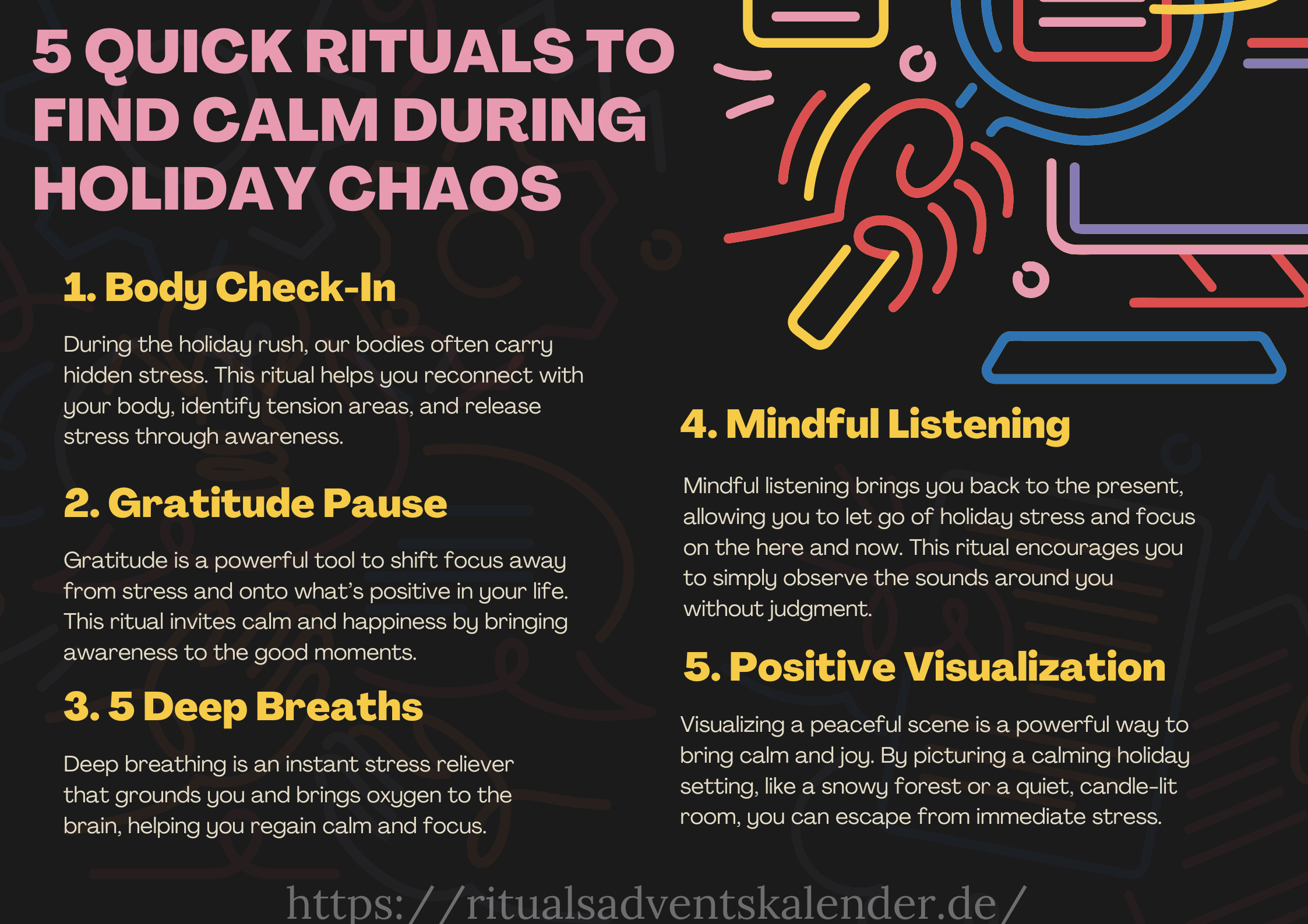 5 Quick Rituals to Find Calm During Holiday Chaos Blank Meme Template