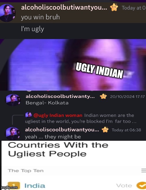 deeesshhaa127 Ugliest Indian On Discord Mogged | image tagged in ugly,indian,ugly woman,in,the,world | made w/ Imgflip meme maker