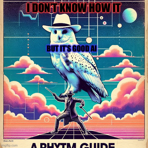 Bruh | I DON’T KNOW HOW IT; BUT IT’S GOOD AI | image tagged in sky colt rhythm guide owl white | made w/ Imgflip meme maker