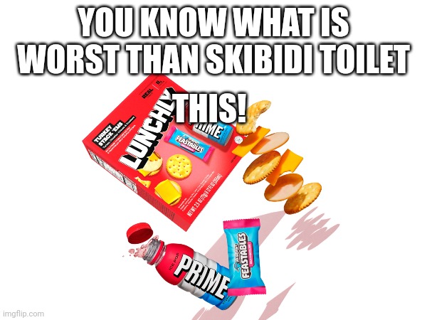 ANYONE AGREE | YOU KNOW WHAT IS WORST THAN SKIBIDI TOILET; THIS! | image tagged in lunchly is the worst,so true memes | made w/ Imgflip meme maker