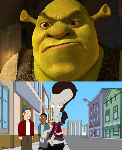 Shrek hates Ricky Spanish | image tagged in angry shrek | made w/ Imgflip meme maker