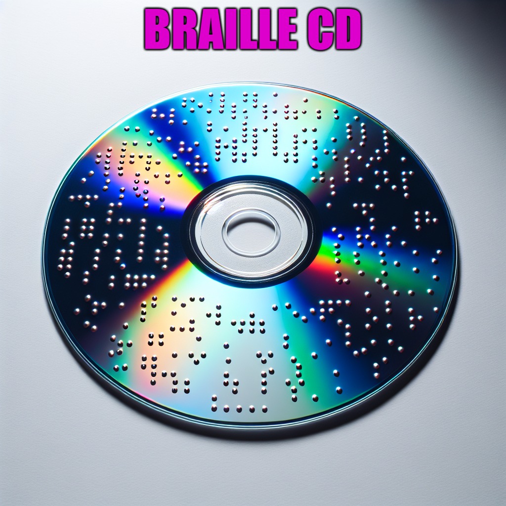 braille CD | BRAILLE CD | image tagged in braille cd,kewlew | made w/ Imgflip meme maker