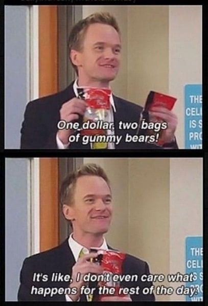 two bags of gummy bears meme Blank Meme Template
