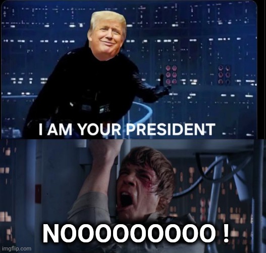 The Jokes are just writing themselves at this point | NOOOOOOOOO ! | image tagged in memes,star wars no,president trump,trump derangement syndrome,see nobody cares,twitter | made w/ Imgflip meme maker