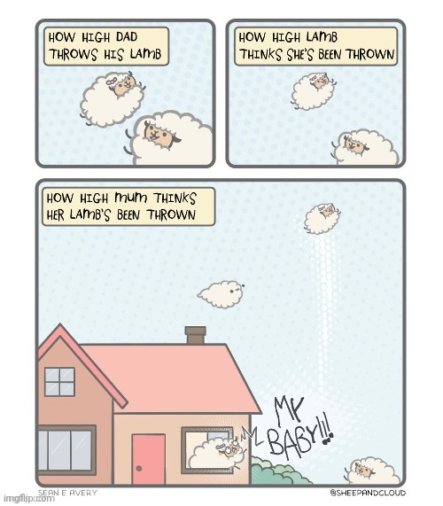 Lambs | image tagged in lambs,lamb,throw,thrown,comics,comics/cartoons | made w/ Imgflip meme maker