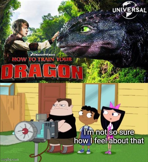 image tagged in i'm not sure how i feel about that,how to train your dragon | made w/ Imgflip meme maker