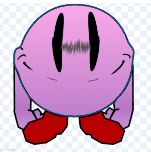 render of the fake form of the spooky kirby i made | made w/ Imgflip meme maker