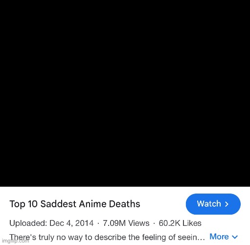 Top ten saddest anime deaths | image tagged in top ten saddest anime deaths | made w/ Imgflip meme maker