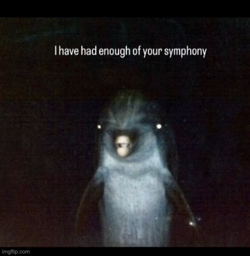 I've had enough of your symphony. | image tagged in i've had enough of your symphony | made w/ Imgflip meme maker