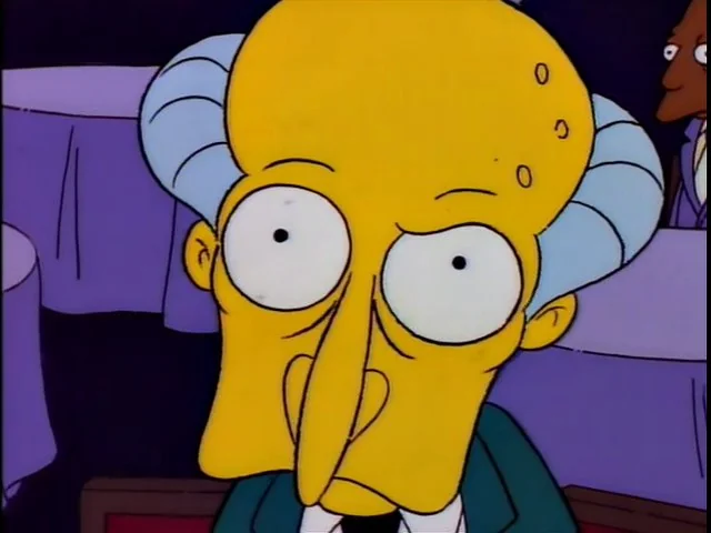 mr burns confused Blank Meme Template