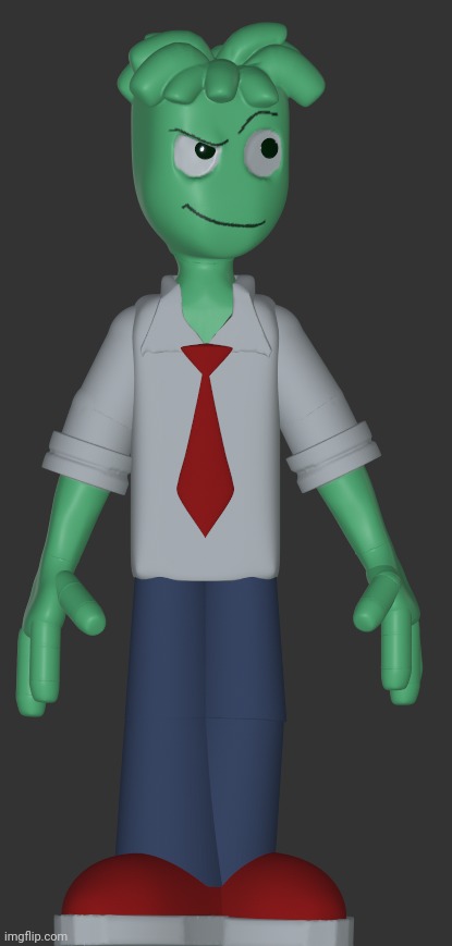 He is 3d | made w/ Imgflip meme maker