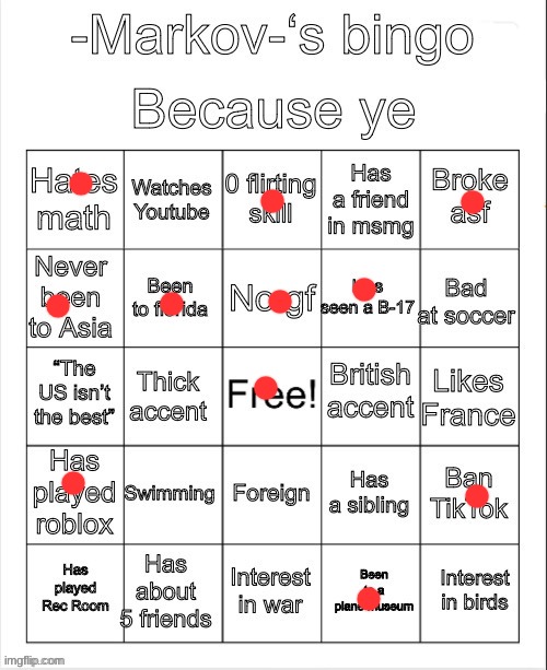 ok | image tagged in msmg,bingo | made w/ Imgflip meme maker